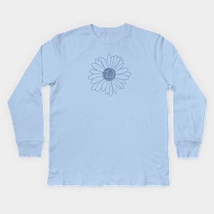 Daisy Navy Kids Long Sleeve T-Shirt